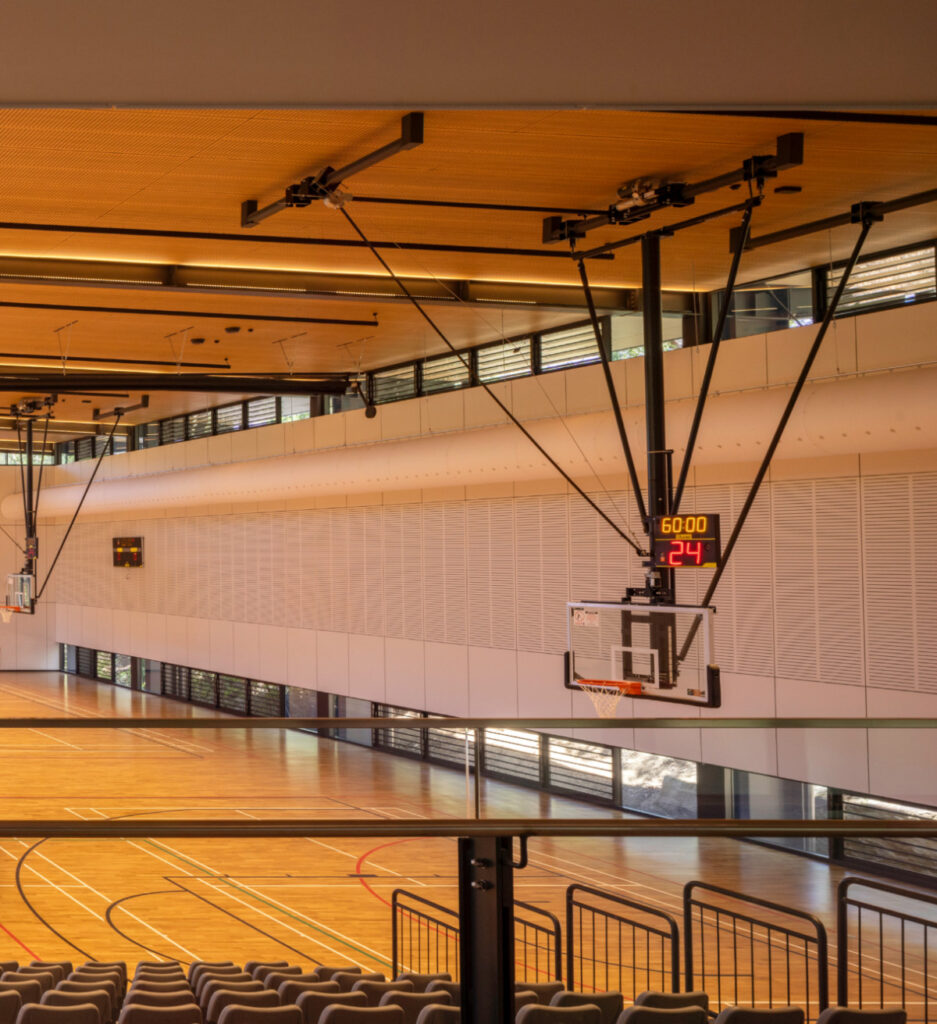 automated louvre system lane cove sports facility