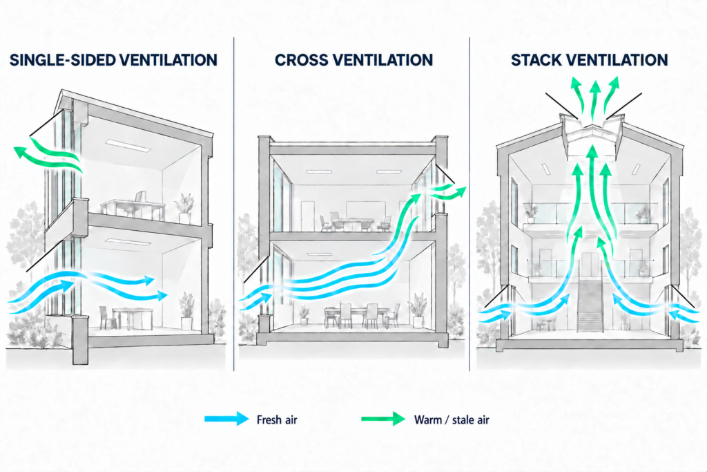 building ventilation strategy window motors 